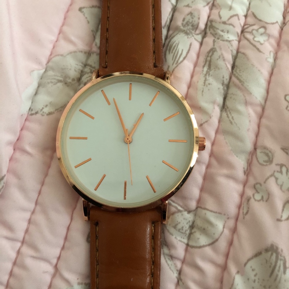 No Name Men’s Brown Leather Watch